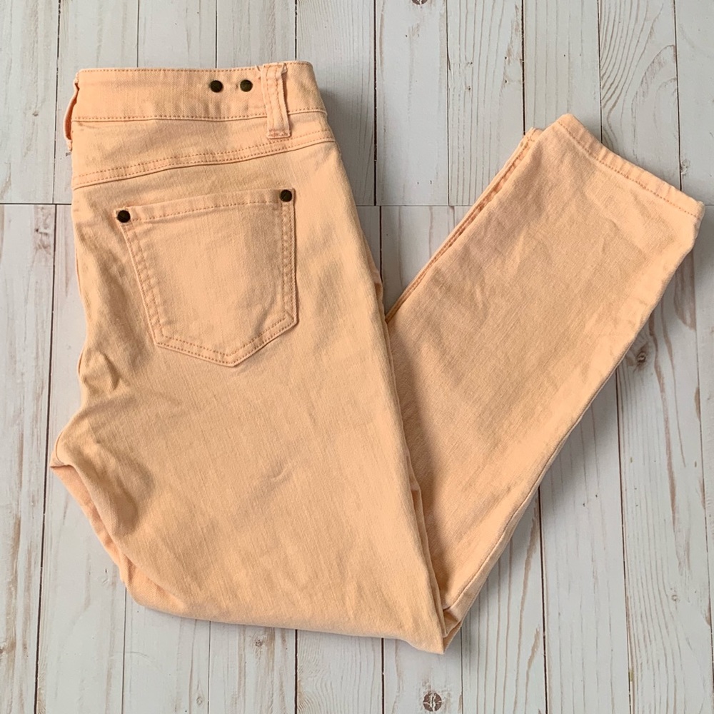 Cabi cropped skinny light coral size 4 inseam 25